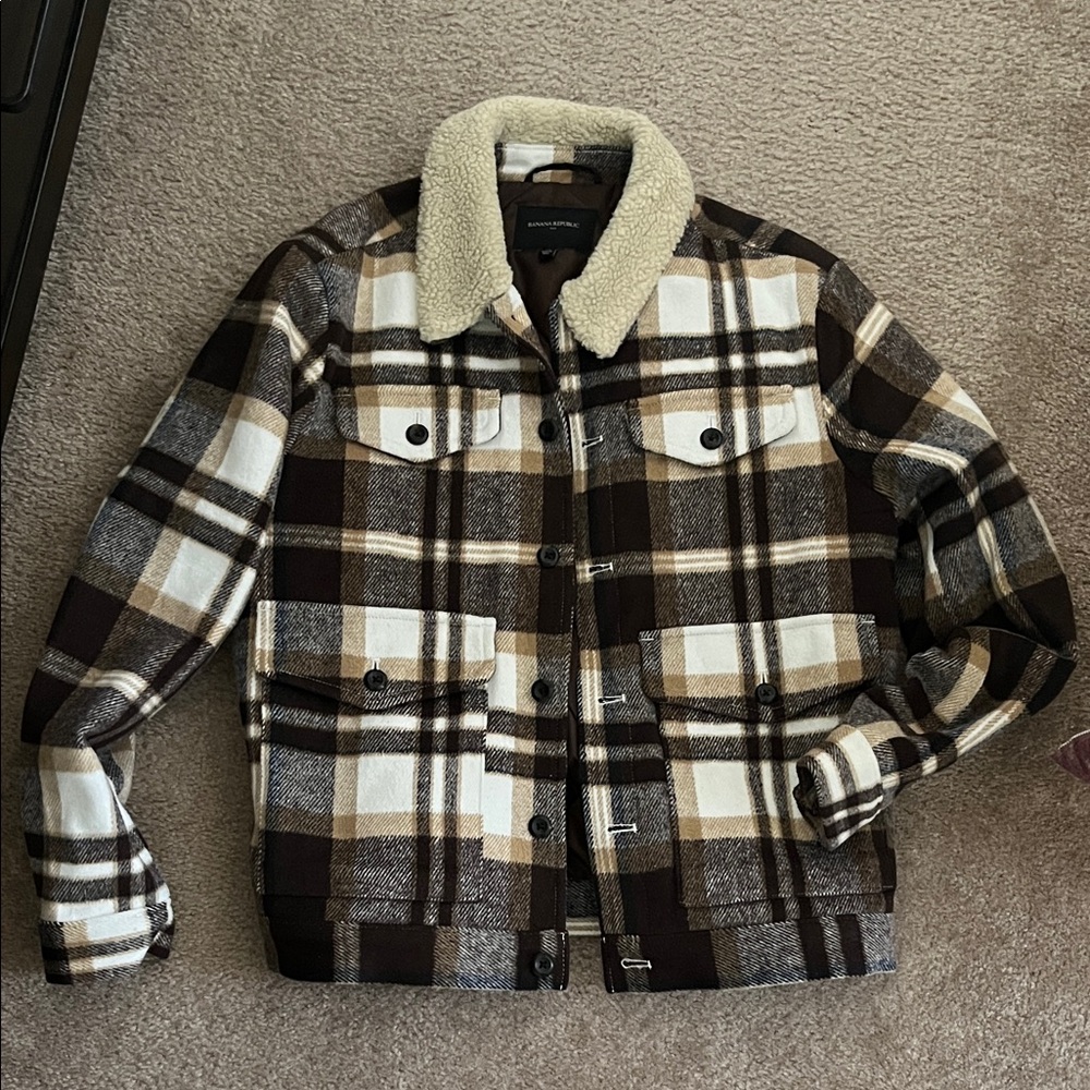 Men's Banana Republic Plaid Jacket medium
